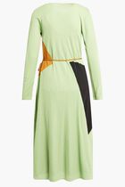 Colorblock Honeycomb Jersey Dress