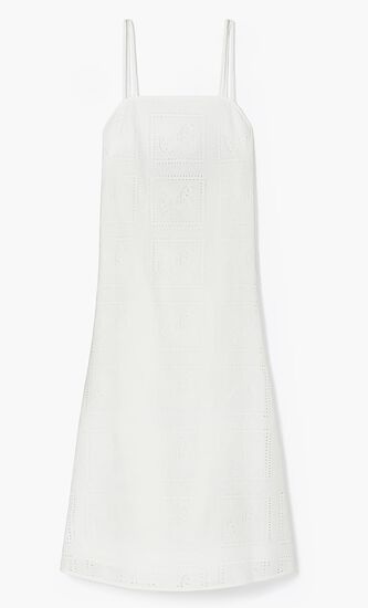 COTTON EYELET DRESS