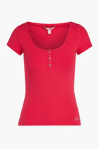 Karlee Jewel Button Henley T-shirt