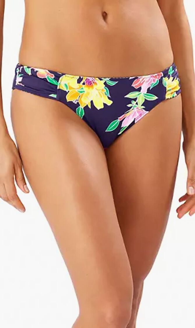 SUN LILIES REV SIDE SHIRRED HIPSTER