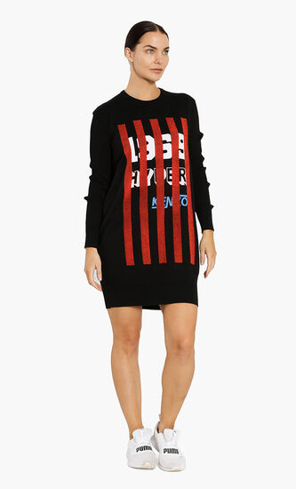 Light Jacquard Sweater Dress