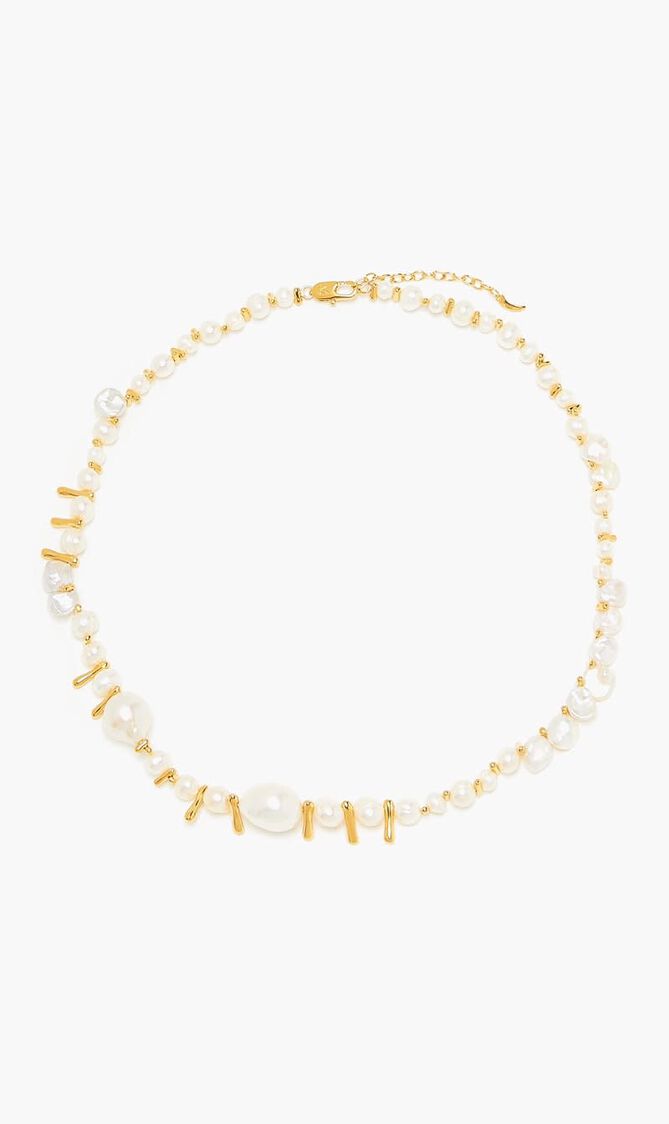 Mixed Pearl Statement Beaded Necklace