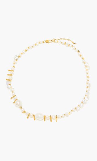 Mixed Pearl Statement Beaded Necklace