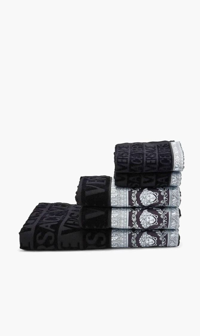 I LOVE BAROQUE TOWEL 5-SET BLACK