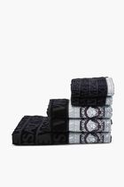 I LOVE BAROQUE TOWEL 5-SET BLACK