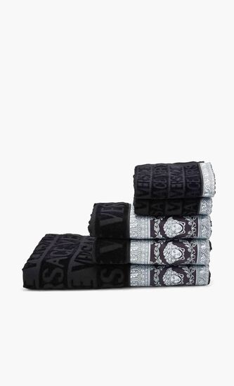 I LOVE BAROQUE TOWEL 5-SET BLACK