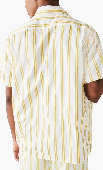 Unisex Lacoste Live Striped Satiny Shirt