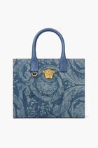 SMALL TOTE FABRIC CALF LEATHER