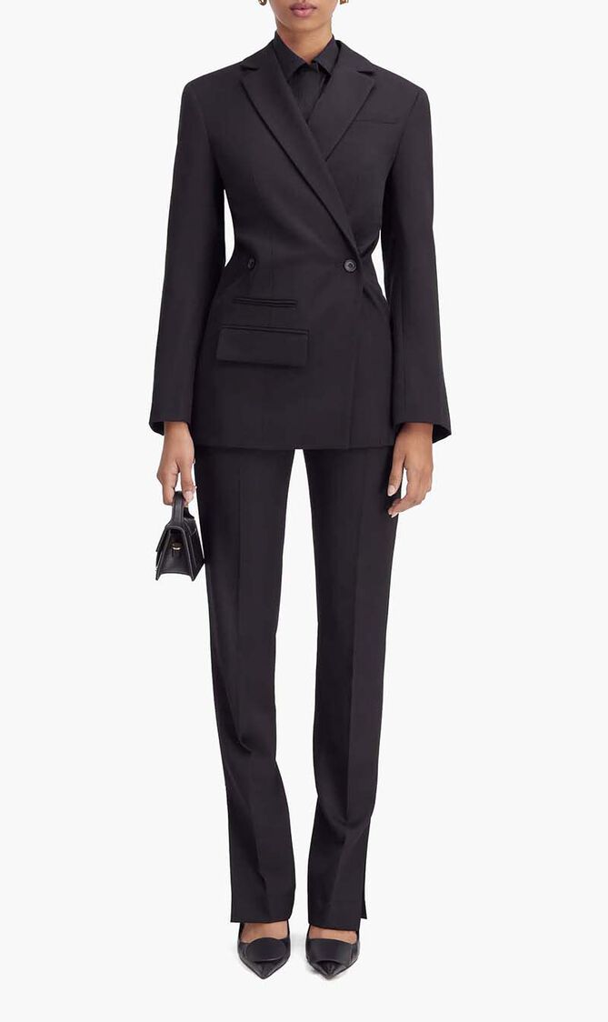 Double Breasted Fitted Jacket