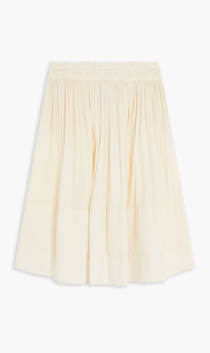 RUCHED-WAIST SKIRT