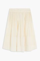 RUCHED-WAIST SKIRT