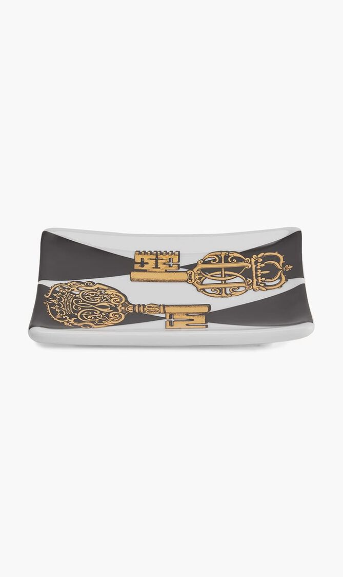 Rectangular ashtray Chiavi and Rombi
