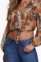 LS DIONNE TIE FRONT TOP