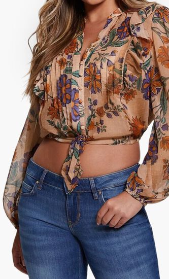 LS DIONNE TIE FRONT TOP