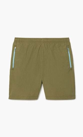 Loose Cut Zipped Pocket Shorts
