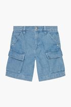 Denim Cargo Shorts