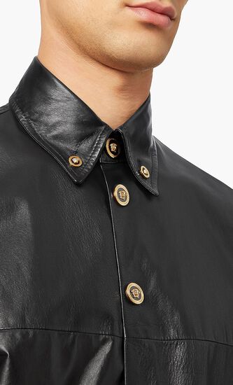 Medusa Leather Overshirt