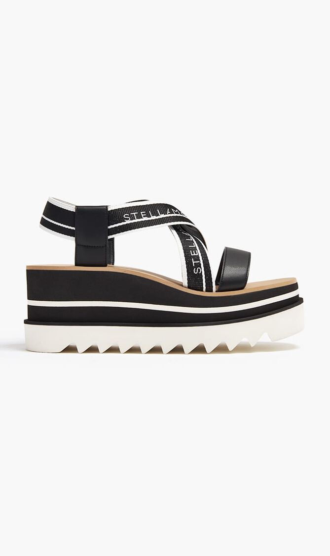 Elyse Striped Platform Sandals