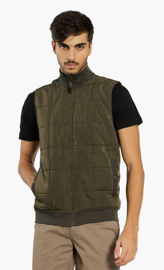 Quilted Jersey Gilet