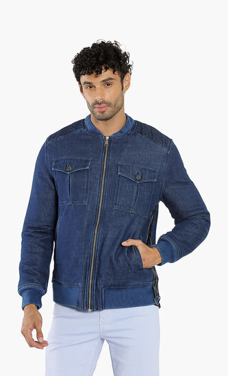 Denim Bomber Jacket