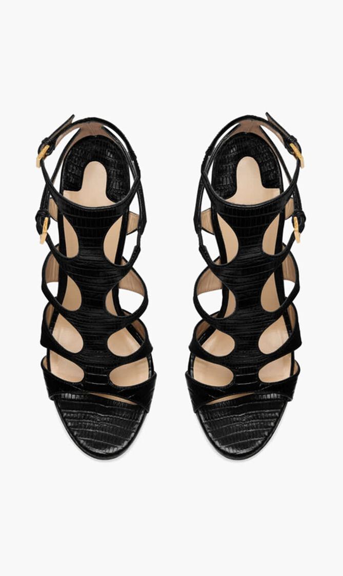 Laminated Leather Sandals