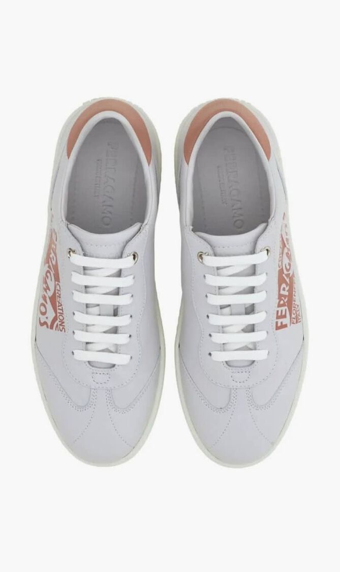 Venna Logo Leather Sneakers