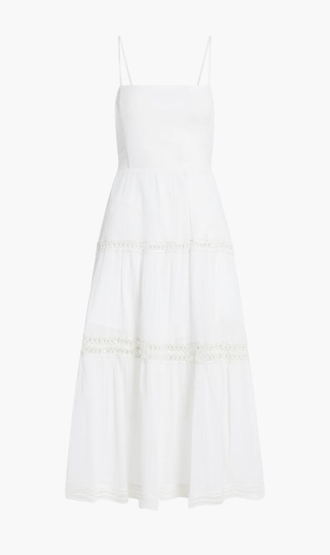 SL LACE UP LONG SAFA DRESS