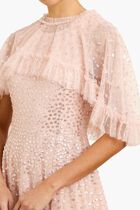 Scatter Dot Short Cape Ankle Gown