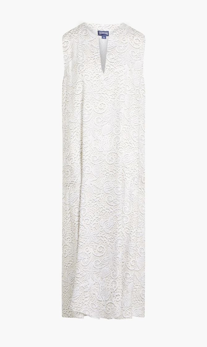Long Tencel Beach Cover Up Dress