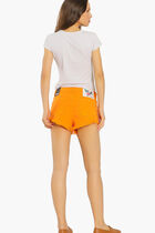 Button Fly Denim Mini Shorts