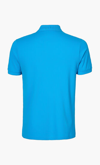 Ribbed Collared Polo T-Shirt