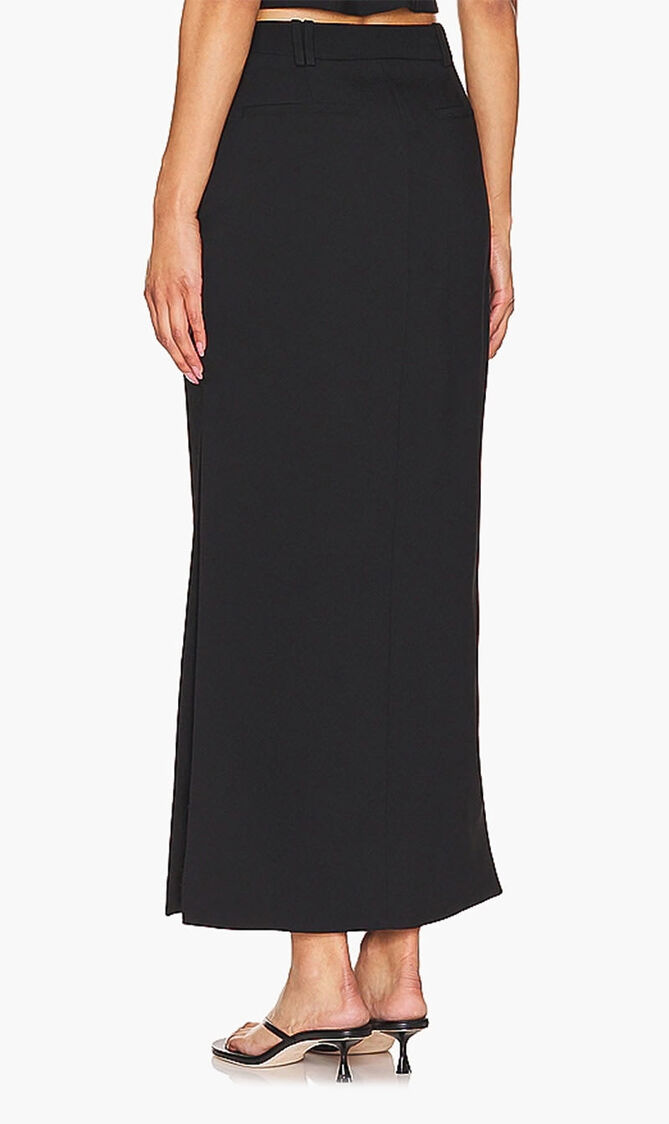 IRENA SIDE SPLIT MAXI SKIRT- BLACK