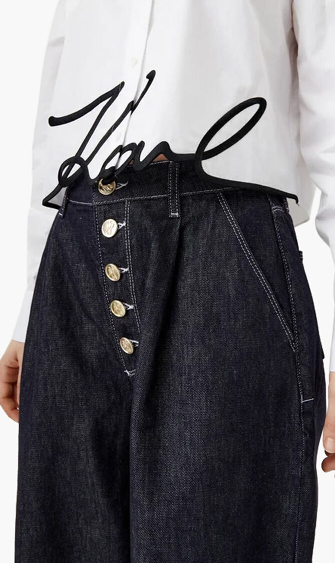 Cropped Signature Shirt
