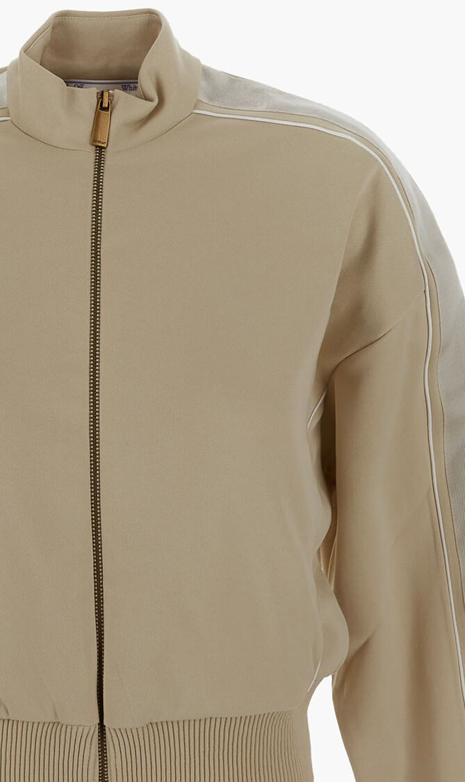 CONDENCED CROP TRACKJKT OYSTER WHITE NO