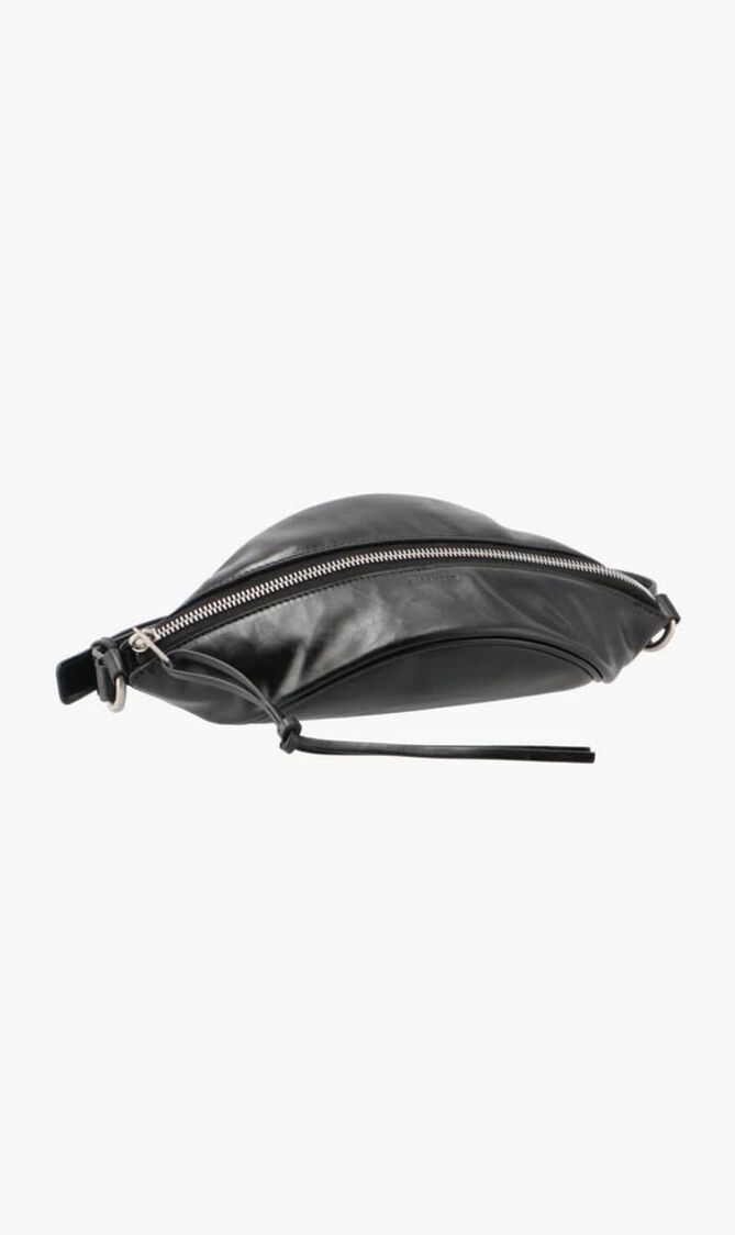 Logo Debossed Leather Belt Bag