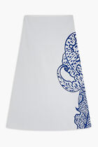 VISCOSE JACQUARD LEAF SKIRT