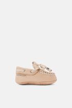 LACE UP PRINTED LEATHER LOAFERS