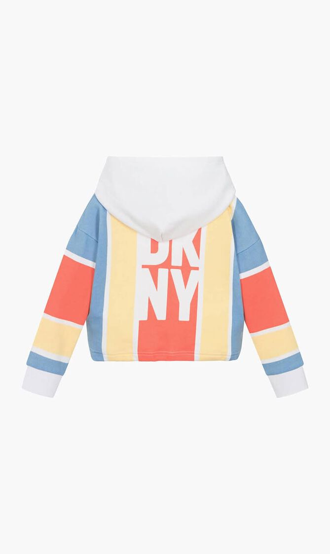 Striped Cotton Hoodie
