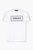 T-SHIRT COMPACT COTTON JERSEY FABRIC + VERSACE LABEL LOGO EMBROIDERY