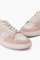 Mesh Suede Lace Up Sneakers