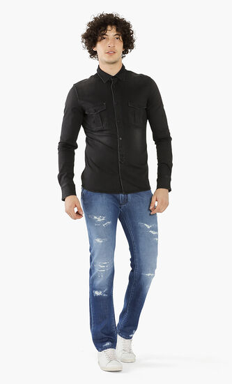Stretch Denim Shirt