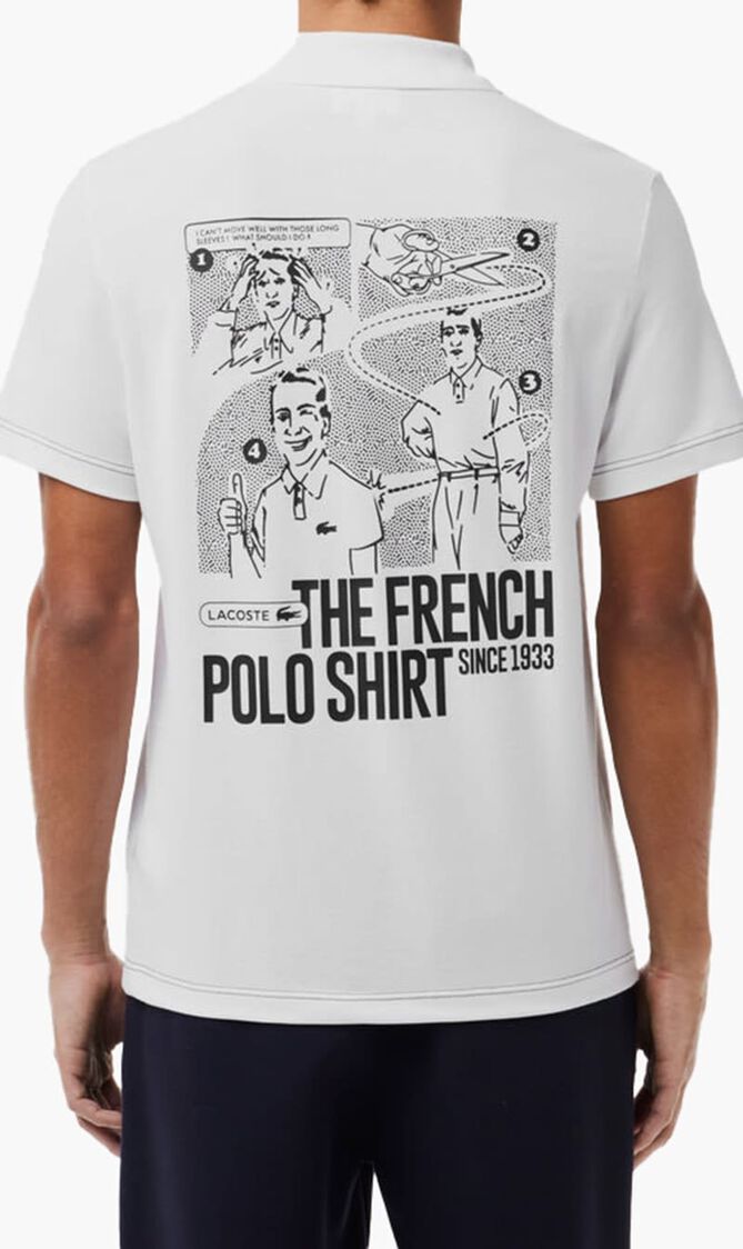 SHORT SLEEVED RIBBED COLLAR SHIRT