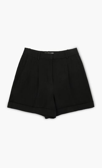 Linen Pleated Shorts