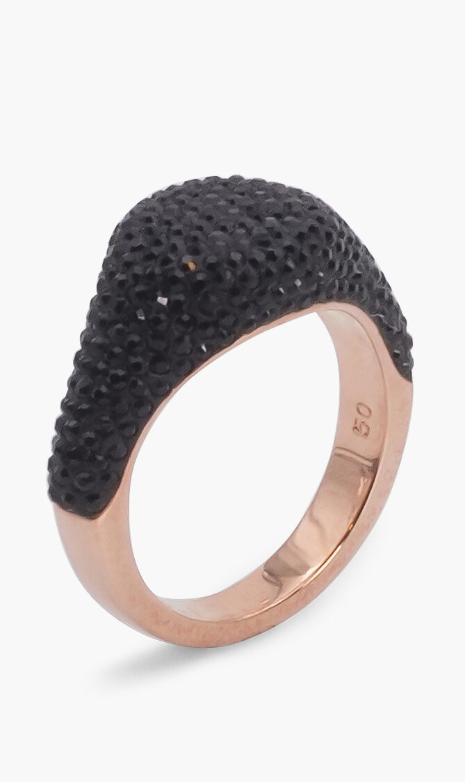 Swarovski stone signet ring deals