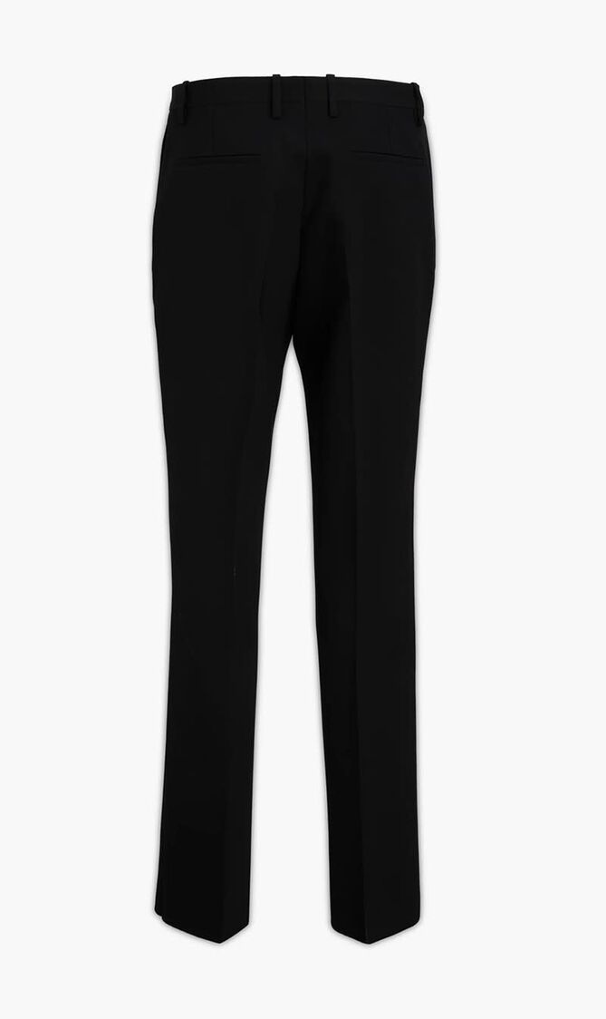 BUCKLE DRY WOOL SLIM PANT BLACK NO COLOR