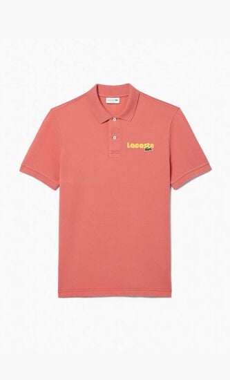 SHORT SLEEVED RIBBED COLLAR SHIRT