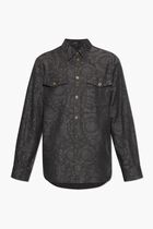 SHIRT DENIM CHAMBRAY COTTON VISCOSE BAROCCO JACQUARD