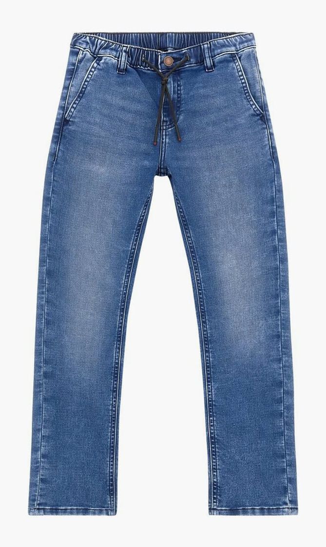KNIT DENIM CHINO JOGGER PANTS