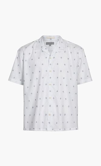 Stripe Flower Coupe Shirt