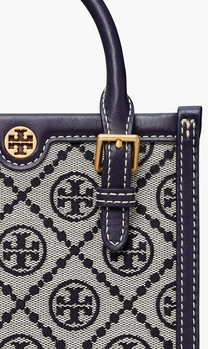 TBH.405:OS:T MONOGRAM JACQUARD MINI NS TOTE